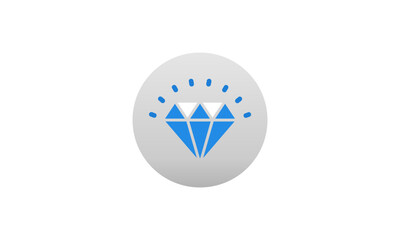 Diamond icon value. Symbol, logo illustration. vector graphics