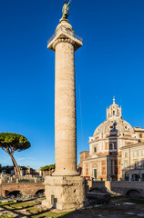 Rome, Italy. Trajan's Column, 113 AD