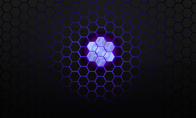 Hexagon background,technological honeycomb,Hexagon wireframe grid,hexagon with UV light...