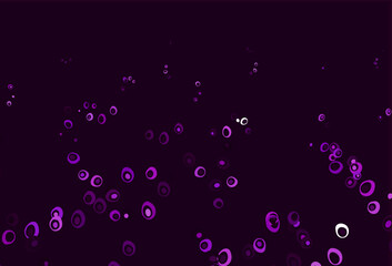 Light Purple vector pattern with spheres.