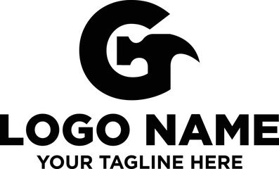 Letter-G-Hammer-Logo-design-vector