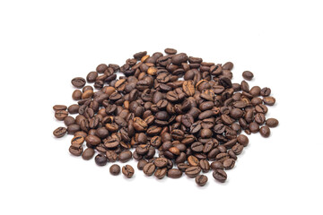 coffee beans on white background