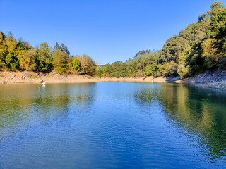 lake and mountains