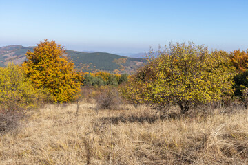 Amazing Autumn Landscape of Erul mountain, Bulgaria