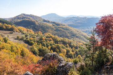 Amazing Autumn Landscape of Erul mountain, Bulgaria