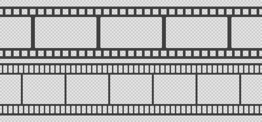 Set of seamless film strips
