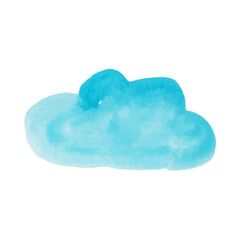 Watercolor hand drawn element. Abstract shapes for decoration banners, cards, posters and posts in social media 