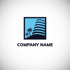 Travel Logo Design. Real Estate Logo Design. Vector illustration