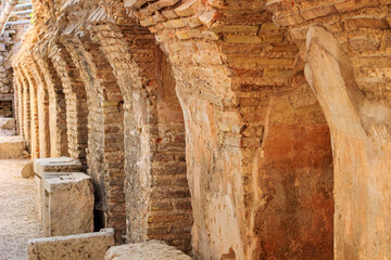 Remains thermae of ancient Roman Odessos, in the city of Varna, on the Black Sea coast of Bulgaria
