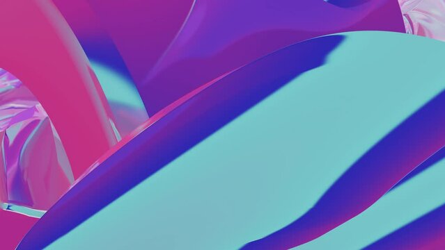 Abstract Colorful Retro Curve Texture Background Loop