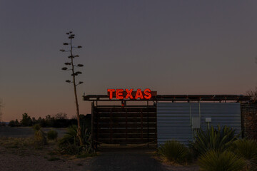 Evening in Marfa Texas