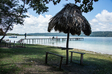 Beautiful Lake Peten Itza, Flores, Petén, Guatemala