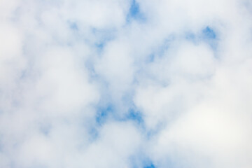 Beautiful clouds against the blue sky.