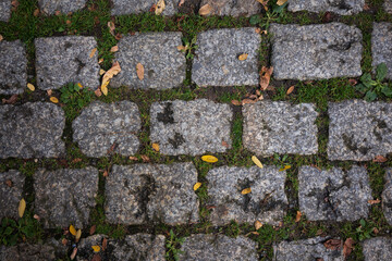 stone blocks on the street in germany
