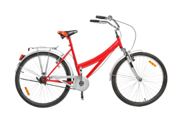 A studio shot of a bicycle