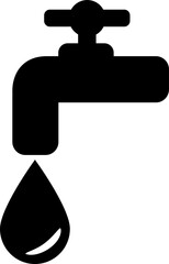 Isolated icon of a faucet. Concept of water supply. 