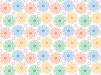 Abstract vector repeats seamless pattern
