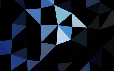 Light BLUE vector abstract polygonal cover.