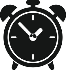 Alarm clock icon simple vector. Office time. Remote worker