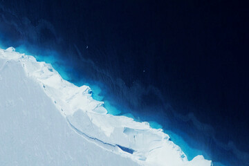 Ice of Antarctica from space. Elements of this image furnished by NASA