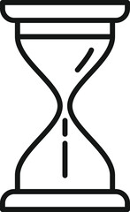 Hourglass icon outline vector. Work time. Home schedule