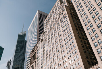 Fototapeta na wymiar city skyscrapers downtown New York beautiful place in the world 