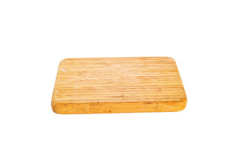Wooden board isolated on white background.