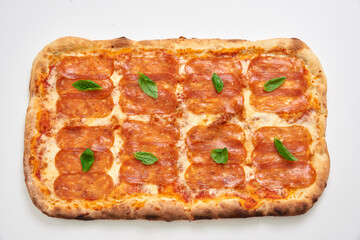 pizza isolated on white