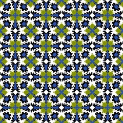 Line art mandala seamless neon watercolor flower pattern for wrapping paper and summer clothes print