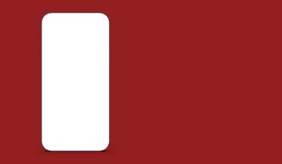 Blank empty screen on the modern smartphone