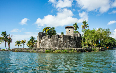 Castle of San Felipe de Lara on Lake Izabal, Rio Dulce, Guatemala