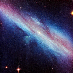 Fototapeta na wymiar Photorealistic representation of the galaxy. High quality illustration