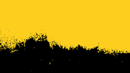 Black and yellow grunge abstract texture background banner