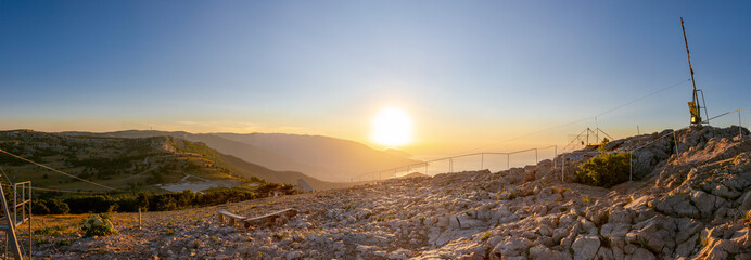 view from the top of mountain ai petri. High quality photo