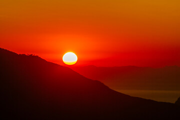 Fototapeta premium view from the top of mountain ai petri. High quality photo