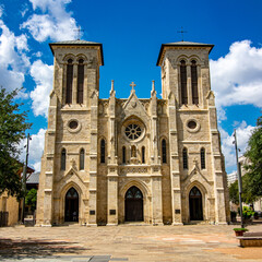 Fototapeta na wymiar San Fernando Cathedral in San Antonio Texas