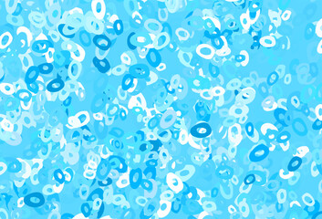 Light Blue, Green vector texture with disks.