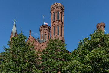 Smithsonian castle in Washington DC