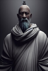 portrait of an old monk