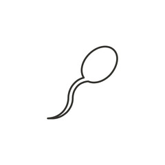 Spermatozoon sperm icon isolated on white background