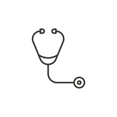 Stethoscope vector symbol illustration isolated on white background. Vector illustration.