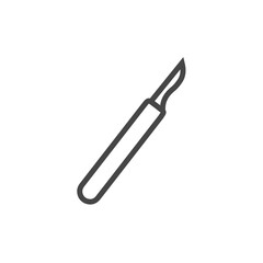 Cutter pen icon isolated vector