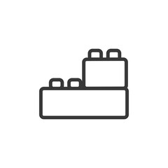 constructor line icon. Element of toys icon for mobile concept and web apps. Thin line constructor line icon can be used for web and mobile. black thin line building toy icon