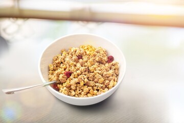 Tasty traditional breakfast sweet dish