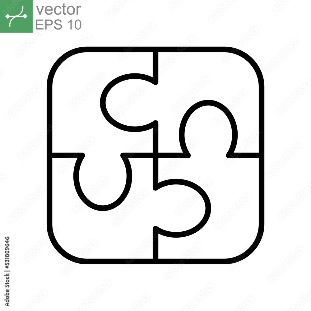 Poster business teamwork, group interaction. puzzle problem solving. human resource management. partnership