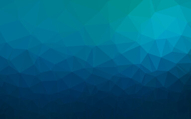 Obraz premium Light BLUE vector polygonal background.
