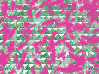 abstract  pink and green geometric background 