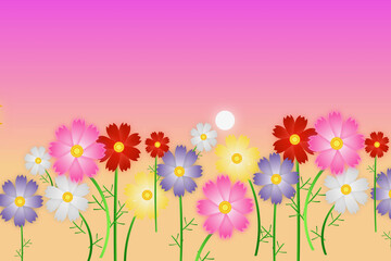 コスモスとトンボ © kudoh