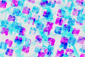 blue and pink cube colorful paint background