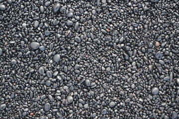 black sand beach